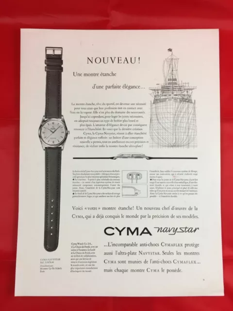 CYMA Montre Ancienne Publicité presse papier magazine French Ads