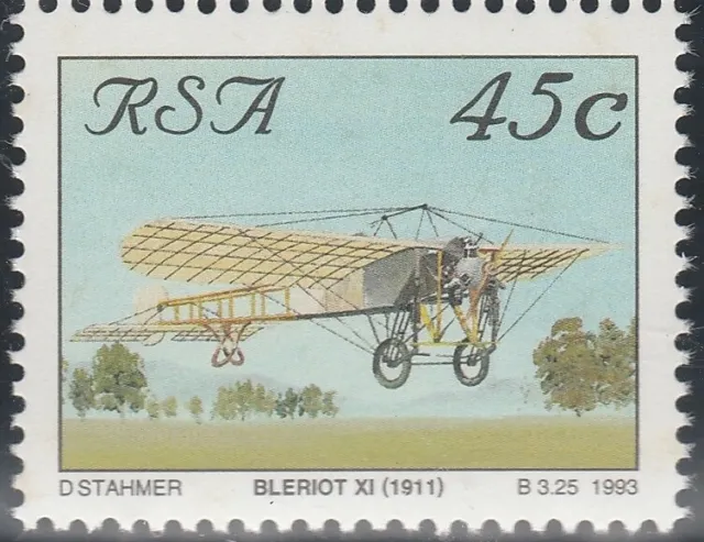 South Africa 1993  Aviation in SA, Bleriot XI Monoplane (1911) Mint