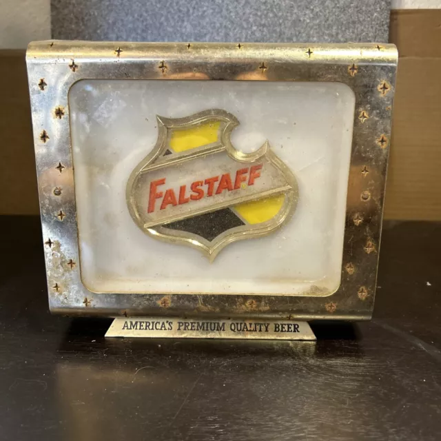 Falstaff beer sign vintage heavy duty metal could use TLC but great condition