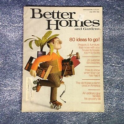 VTG Better Homes & Gardens Magazine July 1970 80 Decor Ideas 22 Sandwiches