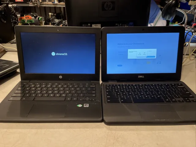 2 laptops hp and dell locked