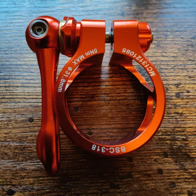 🚲MTB Seatpost Clamp 31.8mm orange seatpost 🍊