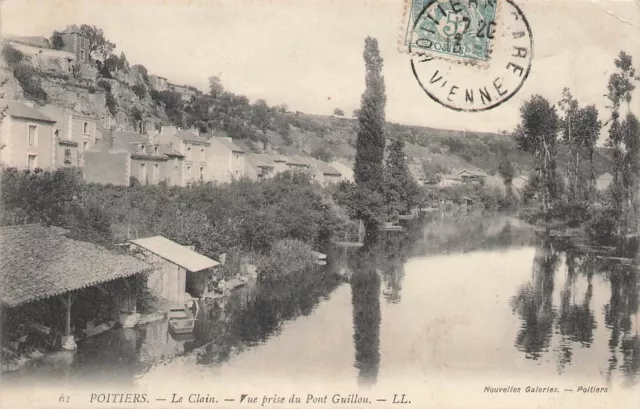 CPA - 86 - 61. POITIERS - Le Clain - Vue prise du Pont Guillou  70692