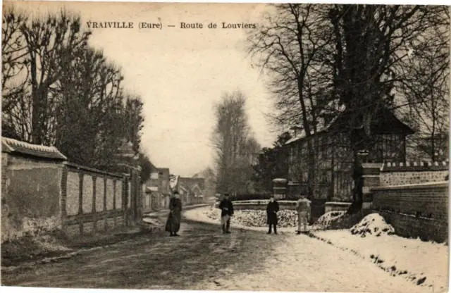 CPA Vraiville - Route de LOUVIERS (163477)