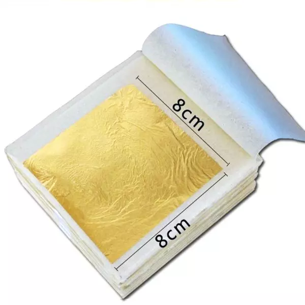 Edible / Decorative Gold Leaf Loose Sheets - 24 Carat - 8Cm X 8Cm