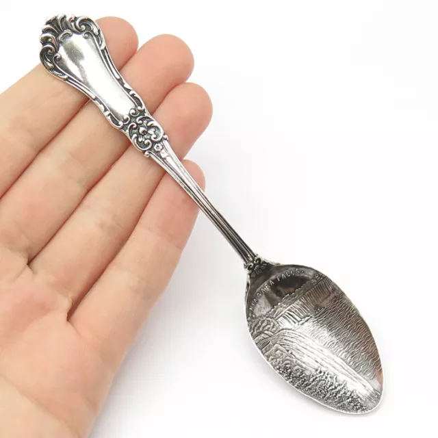 925 Sterling Silver Antique "Niagara Falls" Ornate Spoon