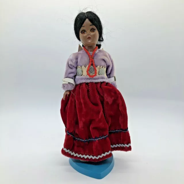 Regal Toy Canadiana Doll Native American aboriginal Girl Vintage Collector 7.5"