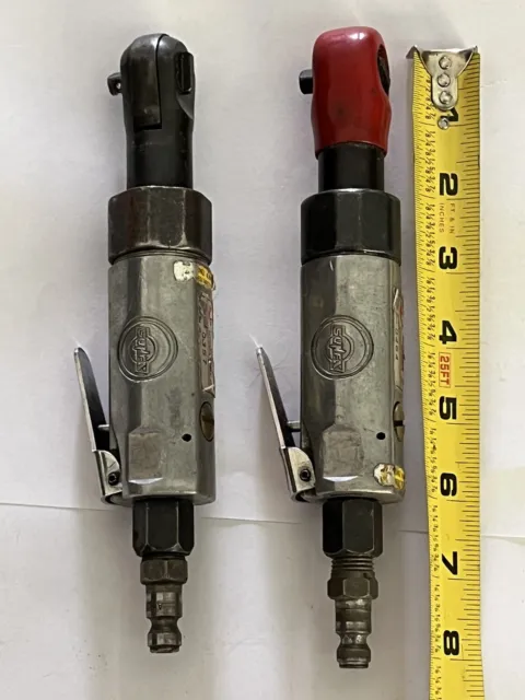 Sunex SX106A 1/4” Drive Air Ratchet Lot Of 2 Used Untested For Repair Parts