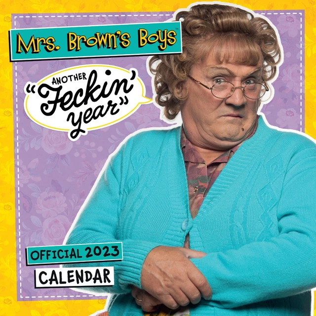 MRS BROWN'S BOYS 2023 Calendar, Month To View Square Calendar, Official