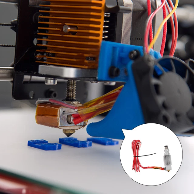 Ugello lega di alluminio parte stampante estrusore parti stampante 3D argento