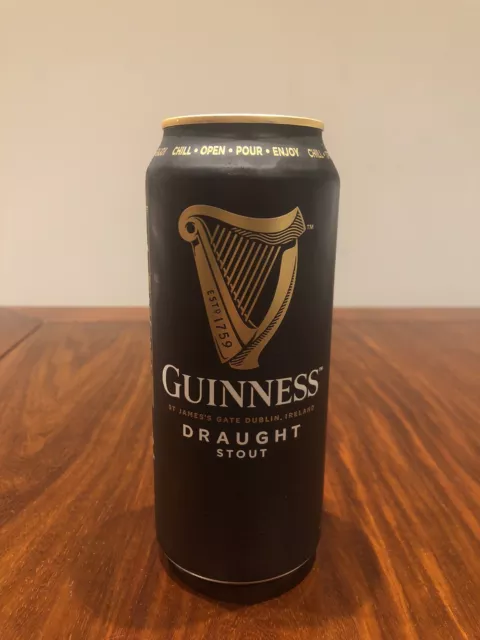 GUINNESS DRAUGHT STOUT ALUMINIUM PULL TAB 440ml CAN COLLECTIBLE (include widget)