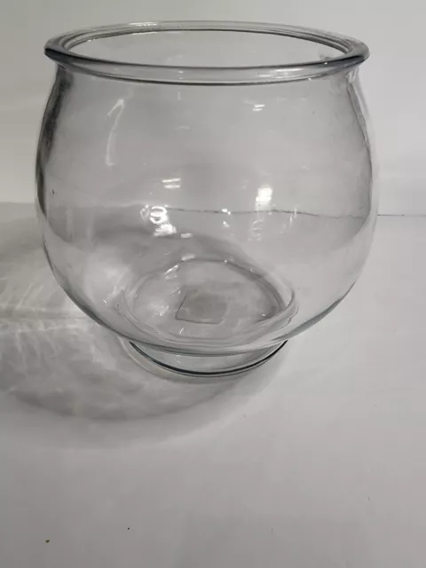 Anchor Hocking Clear Glass Gold Fish Bowl Aquarium Terrarium 1 Gallon Tank