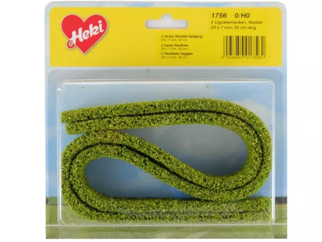 HEKI 1756 - 2x grande haie flexible en mousse 50 cm vert clair HO