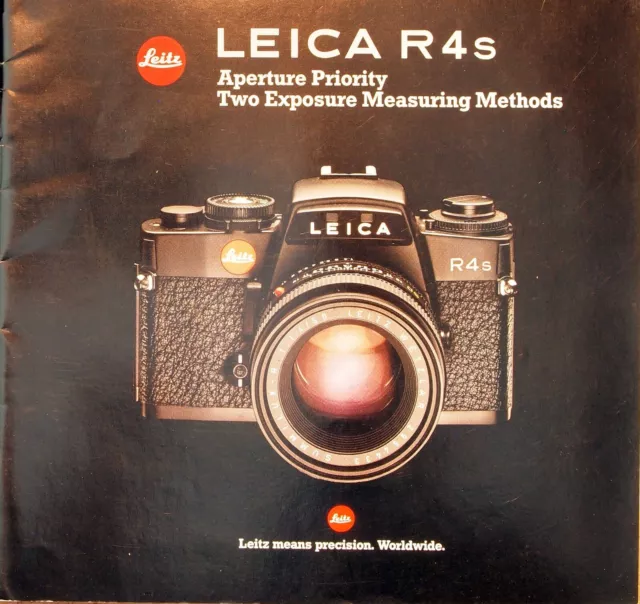 1983 LEITZ Catalog:  LEICA R4S, Two Aperture Priority Exposure Measuring Methods
