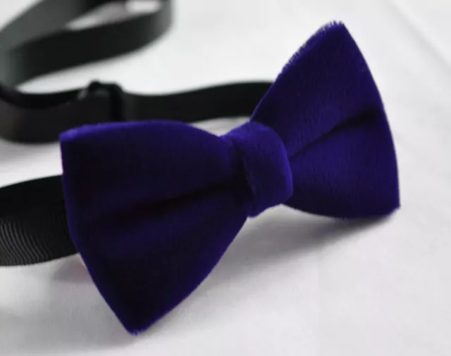 VIOLET PURPLE Velvet Bow tie for MEN / Youth Teenage / Kids Boy / Baby infant