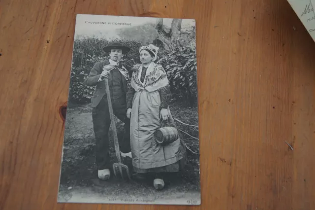 L Auvergne Pittoresque Fiances Auvergnats Carte Postale Animee