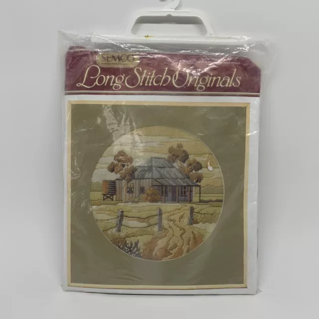 Vintage Semco Long Stitch Originals The Old Homestead Unworked Tapestry Wool