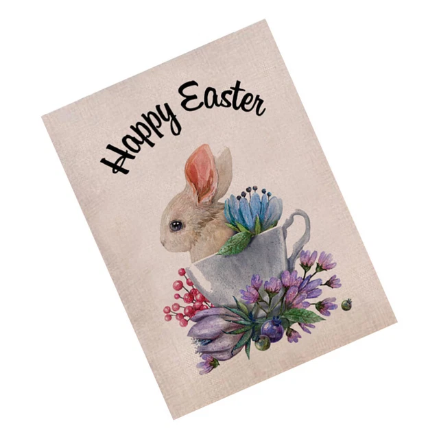 Aieefun Drapeau De Pâques En Forme De Lapin, œufs De Lapin De 0,9