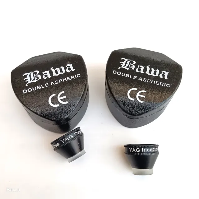 BAWA's Black YAG Laser Procedure Lens Combo Of YAG Capsulotomy & YAG Iridectomy