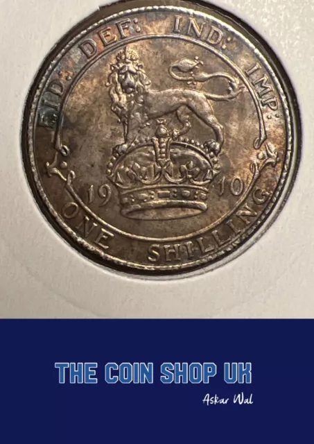 1910 - Edward VII - Silver Shilling Beautiful Tone