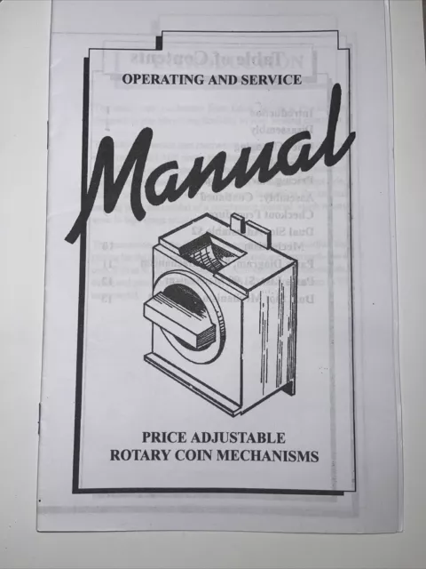 Antares Edina Vending Machine Coin Mechanism Manual