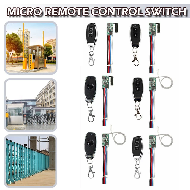 Mini relè switch wireless 433 MHz interruttore relè telecomando sicuro 1 CH W