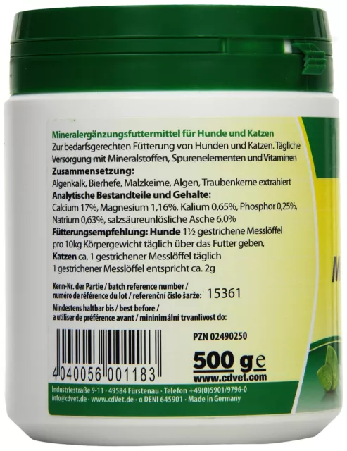 cdVet MicroMineral Hund & Katze 500 g 3