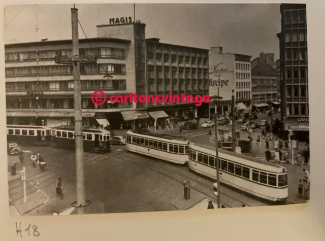 Kröpcke Hannover Anfang 50er Jahre I historisches Straßenbahn Tram Foto