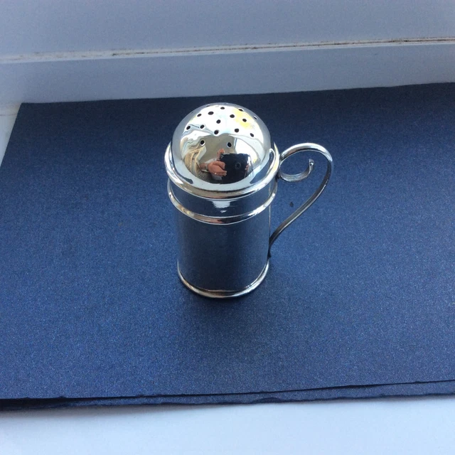 1899 Sterling Silver Pepperette- 2  1/2  by 1  1/4 inch , George Unite