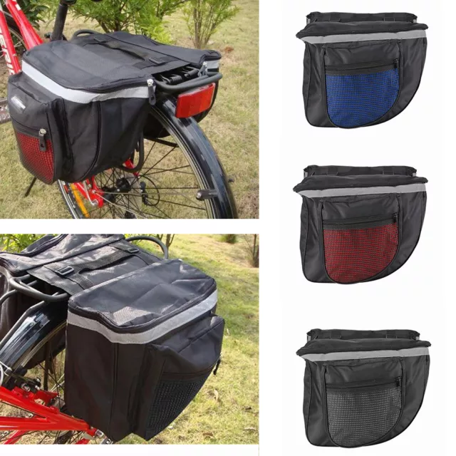 Convenient Fuctional Outdoor Bike Bicycle Cycling Rear Seat Double Panniers Bag