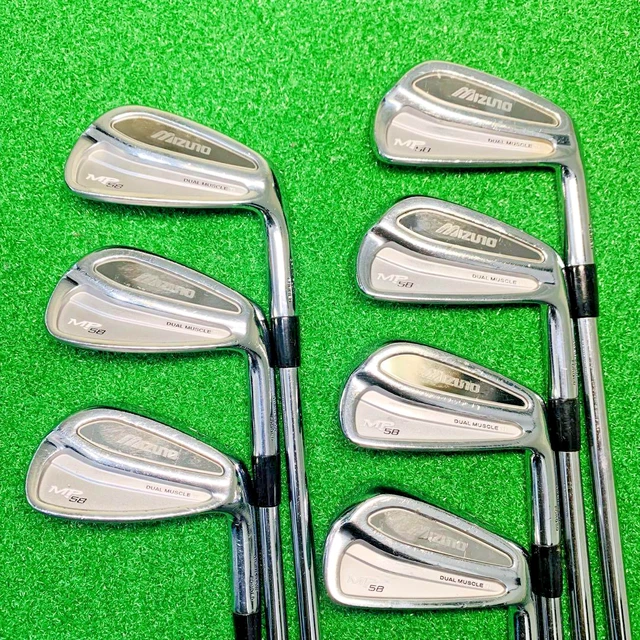 Mizuno MP-58 Iron Set Flax S Dynamic Gold Golf Pride Grip Free Shipping