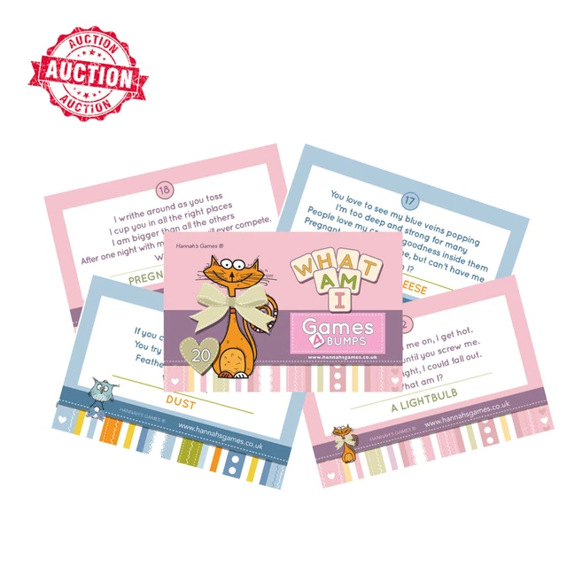 WHAT AM I Innuendo Riddles Baby Shower Game Quiz Rude Boy Girl Unisex ...