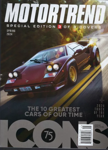 Motor Trend Magazine Spring 2024  10 Greatest cars of our time