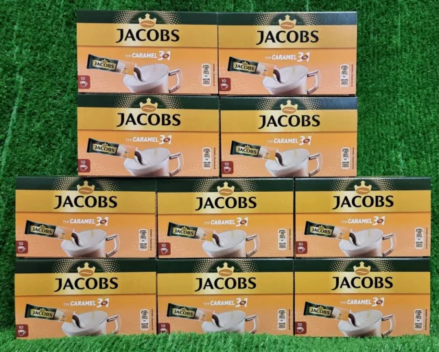 (19,23€/kg) 10x Jacobs Kaffee Instant Getränk 3 in 1 Caramel 10x16,g Versand0€