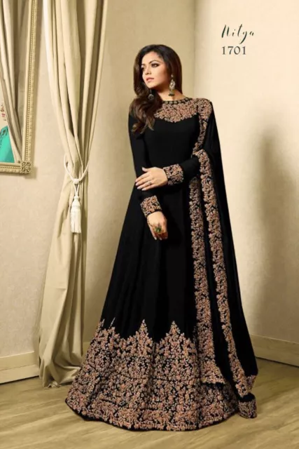 Black Designer Function Wear Heavy Readymade Gown | Modest evening dress,  Set dress, Hip dress