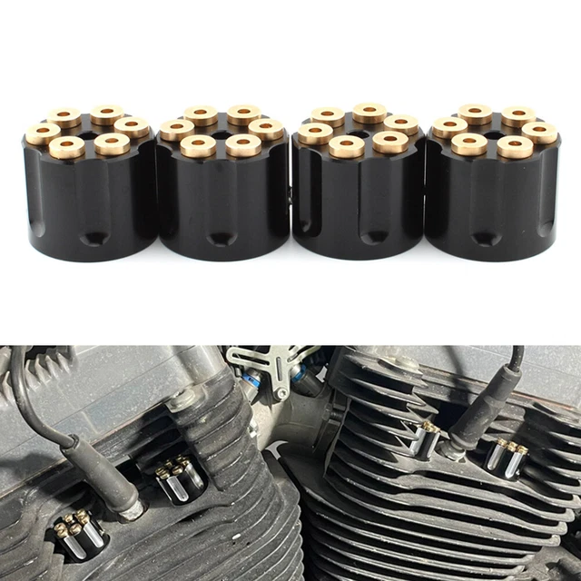 Spark Plug Screw Nut Head Bolt Cap Topper Cover Fit Harley Twin Cam Sportster