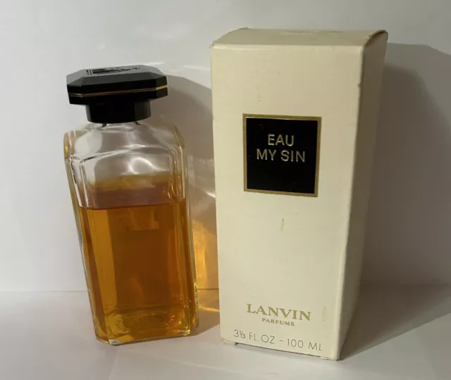 New - Vintage French Eau My Sin Lanvin Paris 100ML  France Eau De Toilette