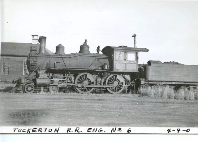 2J963 Rp 1936 Tuckerton Railroad 440 Loco #6 At Tuckerton Nj