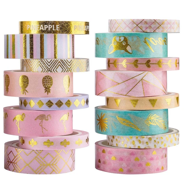 Set 12 Rotoli Washi Tape - Nastro Adesivo Decorativo Per Scrapbooking E Artigianato - Foto 11