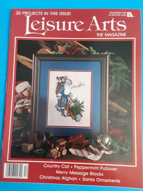 Leisure Arts Magazine December 1991 Santa 26 Projects  Cross Stitch & More