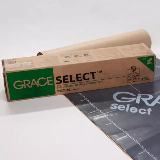 Self Adhered Roofing Underlayment 36 in x 65 ft Roll Roofs Against Wind Rain Ice