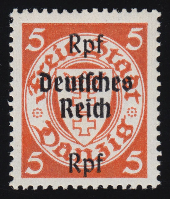 718 Danzig mit Aufdruck 5 Rpf auf 5 Pf **