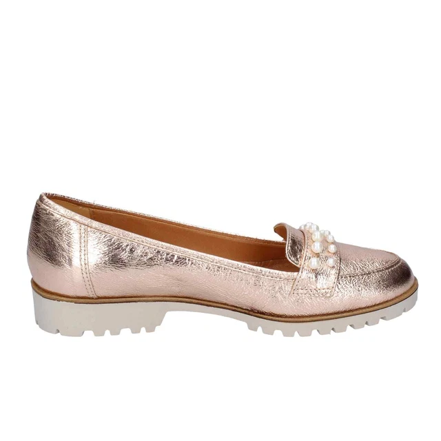 Chaussures pour Femmes CINZIA SOFT 36 Ue Mocassins Rose Cuir BD297-36 3