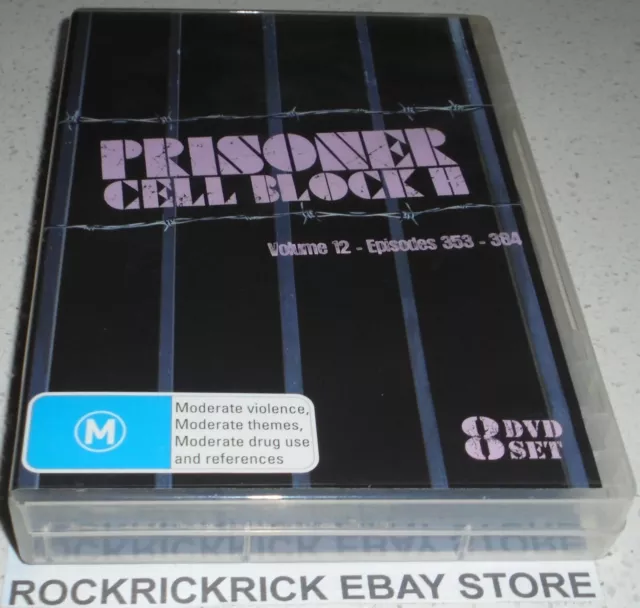 Prisoner Cell Block H Volume 12 Episodes 353-384 Dvd Box Set 8 Dvds 1979 R4