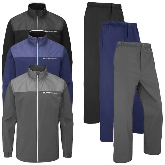 2024 Stuburt Herren Evolution Wasserfest Anzug Leicht Golf Jacke Hose Set