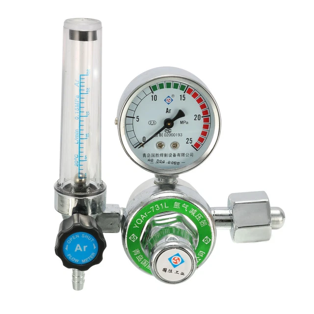 REDUCED PRESSURE ARGON Gas Flow-meter Decrement Gauge Regulator Kgiam £ ...