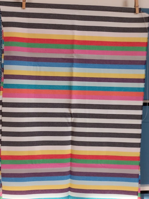 Ikea Stoff Annbeth 150x49cm Baumwolle fröhlich bunte Streifen