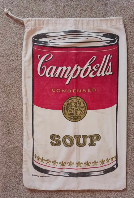 Vintage 1985 Campbell's Soup Laundry Bag - ANDY WARHOL