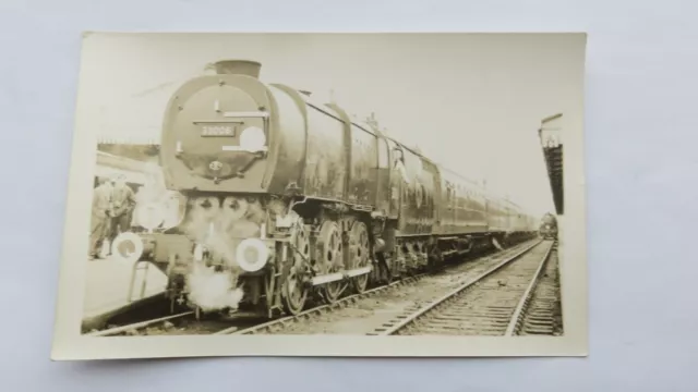 Railway Postcard Size Photo Loco No. 33006 At Salisbury Station. 1966.