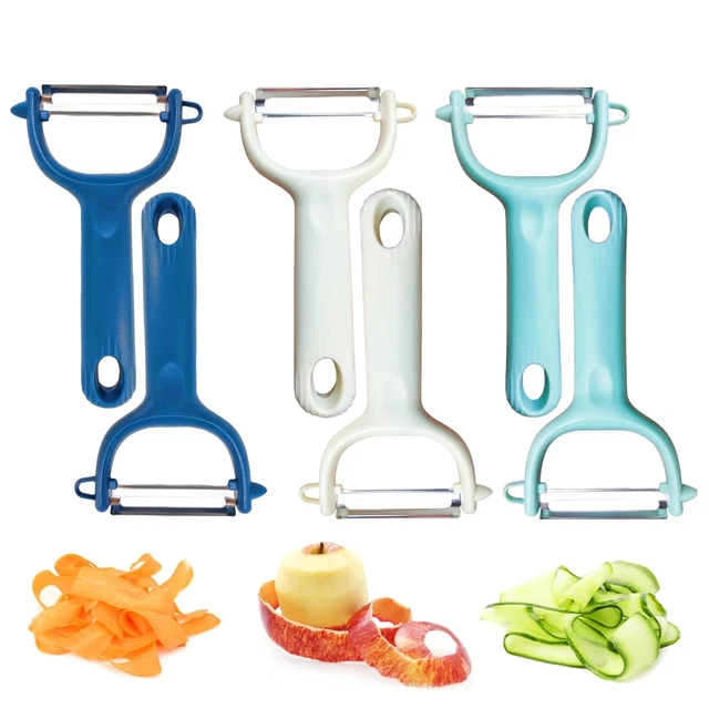 Trez TREZ TREAMER 6-PACK Vegetable Peelers for Large Potato peelers, Blue £ ...